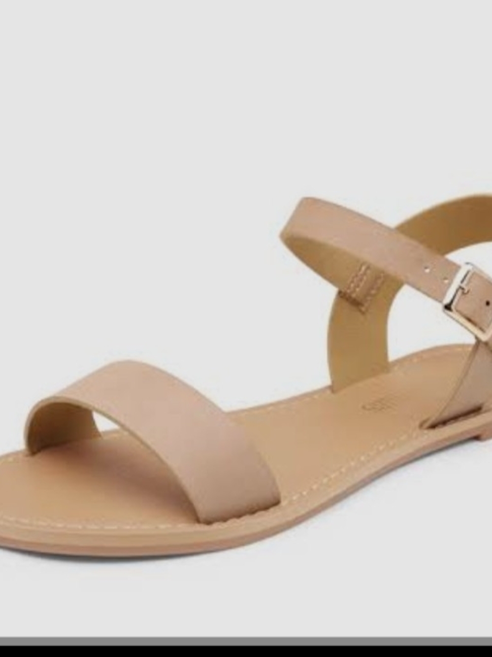 Dream Pairs Women’s Classic Ankle-Strap Flat Sandals in Taupe